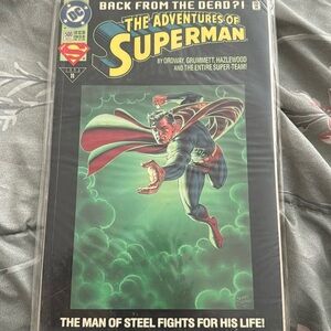 Vintage DC Comics Adventures of Superman Back From the Dead #500 (Jun 1993, DC)